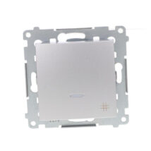 Simon 54 Łącznik krzyżowy z podświetleniem, szybkozłącza, srebrny mat IP20 DW7L.01/43