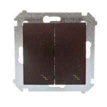 Simon 54 Łącznik schodowy podwójny brąz mat DW6/2.01/46