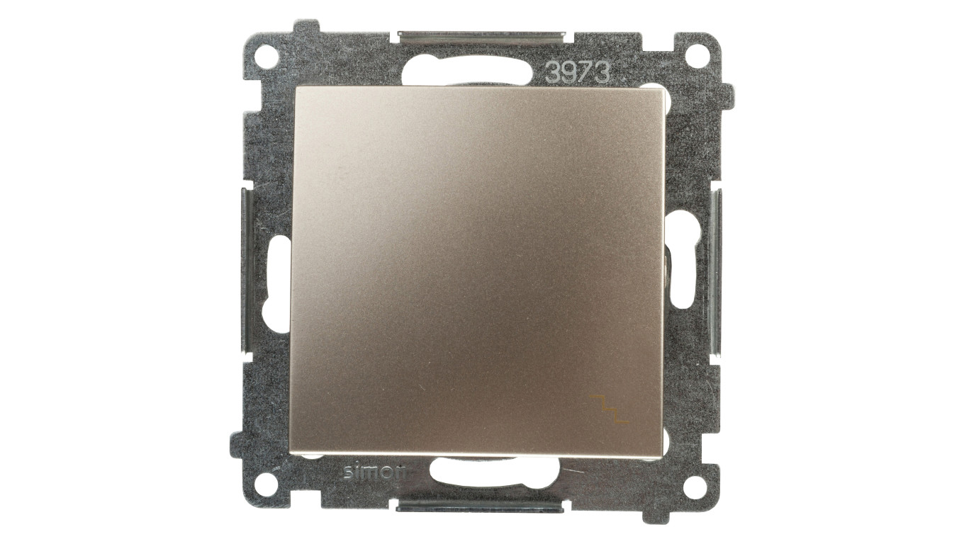 Simon 54 Łącznik schodowy, szybkozłącza, złoty mat DW6.01/44
