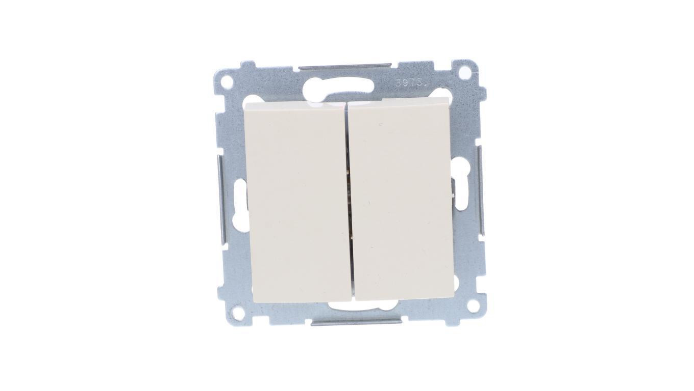 Simon 54 Łącznik świecznikowy, szybkozłącza, kremowy DW5.01/41