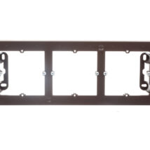 Simon 54 Premium Puszka natynkowa potrójna płytka brąz mat DPN3/46