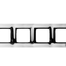 Simon 54 Premium Ramka poczwórna metalowa chrom DR4/63