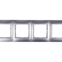 Simon 54 Premium Ramka poczwórna srebrny mat /do karton-gips/ DRK4/43
