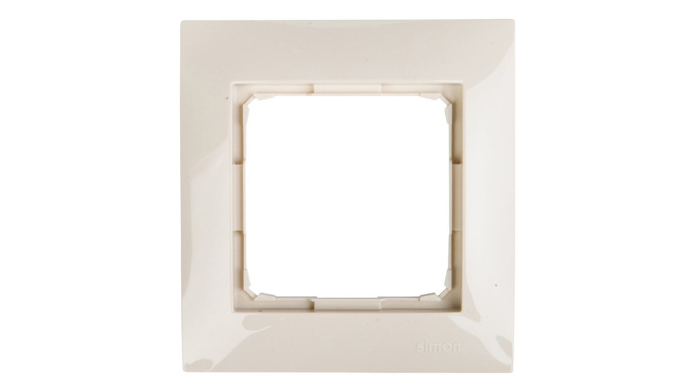 Simon 54 Premium Ramka pojedyncza kremowa DR1/41