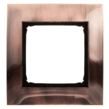 Simon 54 Premium Ramka pojedyncza metalowa miedź rustykalna DR1/36