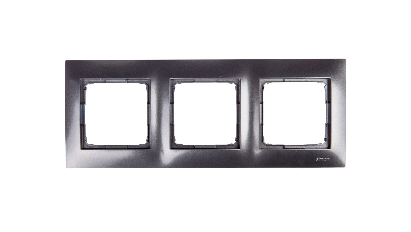 Simon 54 Premium Ramka potrójna antracyt /do karton-gips/ DRK3/48