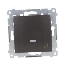 Simon 54 Przycisk /dzwonek/ z podświetleniem, szybkozłącza, antracyt DD1L.01/48