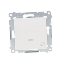 Simon 54 Przycisk /dzwonek/ z podświetleniem, szybkozłącza, biały DD1L.01/11