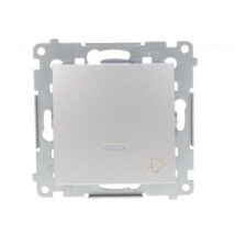 Simon 54 Przycisk /dzwonek/, szybkozłącza, srebrny mat DD1L.01/43