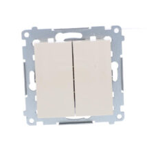 Simon 54 Przycisk podwójny zwierny, szybkozłącza, kremowy 2Z DP2.01/41