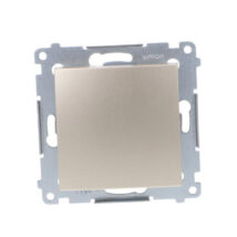 Simon 54 Przycisk pojedynczy zwierny, szybkozłącza, złoty mat DP1.01/44