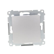 Simon 54 Przycisk pojedynczy, szybkozłącza, srebrny mat DP1.01/43