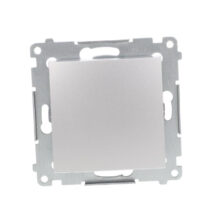 Simon 54 Przycisk pojedynczy, szybkozłącza, srebrny mat DPR1.01/43