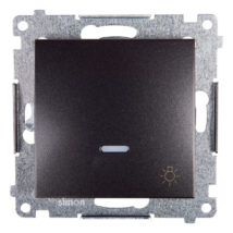 Simon 54 Przycisk /światło/ z podświetleniem, szybkozłącza, antracyt DS1L.01/48