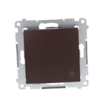 Simon 54 Przycisk /światło/, szybkozłącza, brąz mat DS1.01/46