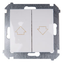 Simon 54 Przycisk żaluzjowy biały DZP1W.01/11