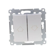 Simon 54 Przycisk żaluzjowy, szybkozłącza, srebrny mat DZP1.01/43