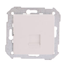 Simon 82 Pokrywa gniazda komputerowego pojedynczego RJ45 płaska z adapterem o przesłoną biała 82005-30
