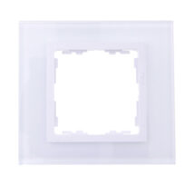 Simon 82 Ramka pojedyncza szklana/ ramka pośrednia biała 82617-30
