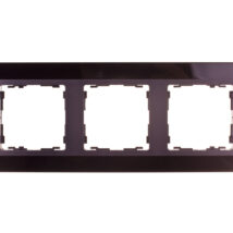 Simon 82 Ramka potrójna pozioma szklana czarna/ ramka pośrednia grafit 82837-32