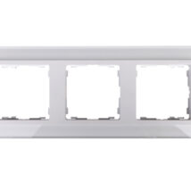 Simon 82 Ramka potrójna pozioma szklana/ ramka pośrednia biała 82637-30