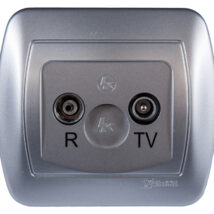 Simon Akord Gniazdo antenowe RD/TV końcowe separowane aluminium metalizowane AAK/26