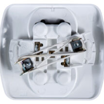 Simon Akord Gniazdo podwójne z/u 16A IP20 z przesłoną torów białe AGZ2z/11