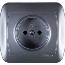 Simon Akord Gniazdo pojedyncze b/u 16A IP20 aluminium metalizowane AG1e/26