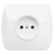 Simon Akord Gniazdo pojedyncze b/u 16A IP20 białe AG1e/11