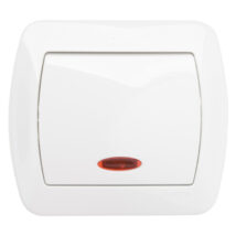 Simon Akord Łącznik jednobiegunowy z podświetleniem biały AW1L/11