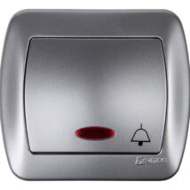 Simon Akord Przycisk /dzwonek/ z podświetleniem aluminium metalizowane AD1L/26