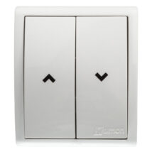 Simon Aquarius Przycisk hermetyczny żaluzjowy dwubiegunowy IP54 biały AQZ1/11