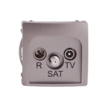Simon Basic Gniazdo antenowe RD/TV/SAT końcowe stal inox BMZAR-SAT1.3/1.01/21