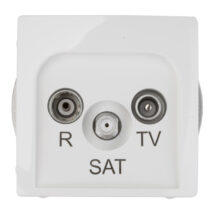 Simon Basic Gniazdo antenowe RD/TV/SAT przelotowe białe BMZAR-SAT10/P.01/11 RD/TV/SAT