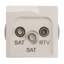 Simon Basic Gniazdo antenowe SAT/SAT/RTV końcowe białe BMZAR+SAT3.1-P2.01/11