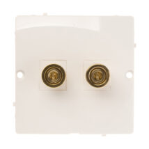 Simon Basic Gniazdo głośnikowe pojedyncze białe BMGL2.02/11