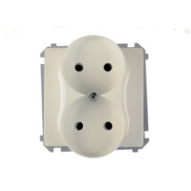 Simon Basic Gniazdo podwójne b/u 16A IP20 białe BMG2M.01/11