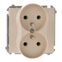 Simon Basic Gniazdo podwójne z/u 16A IP20 beżowe BMGZ2M.01/12