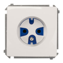 Simon Basic Gniazdo pojedyncze DATA z/u 16A IP20 z kluczem uprawniającym białe BMGD1.01/11