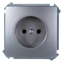 Simon Basic Gniazdo pojedyncze b/u 16A IP20 stal inox BMG1.01/21