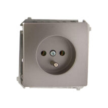 Simon Basic Gniazdo pojedyncze z/u 16A IP20 stal inox BMGZ1.01/21