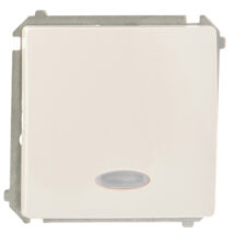 Simon Basic Łącznik jednobiegunowy z podświetleniem, szybkozłącza, biały BMW1L.01/11