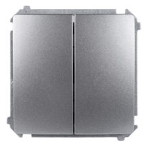 Simon Basic Łącznik schodowy podwójny stal inox BMW6/2.01/21