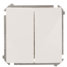 Simon Basic Łącznik schodowy podwójny z podświetleniem biały BMW6/2L.01/11