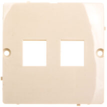 Simon Basic Pokrywa gniazda teleinformatycznego podwójnego 2xRJ Keystone płaska beżowa BMGK1P/12