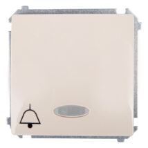 Simon Basic Przycisk /dzwonek/ z podświetleniem, szybkozłącza, beżowy BMD1L.01/12