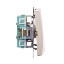 Simon Basic Przycisk podwójny zwierny, szybkozłącza, beżowy BMP2.01/12