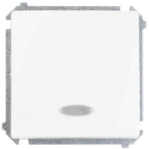 Simon Basic Przycisk pojedynczy zwierny z podświetleniem, szybkozłącza, biały BMP1L.01/11