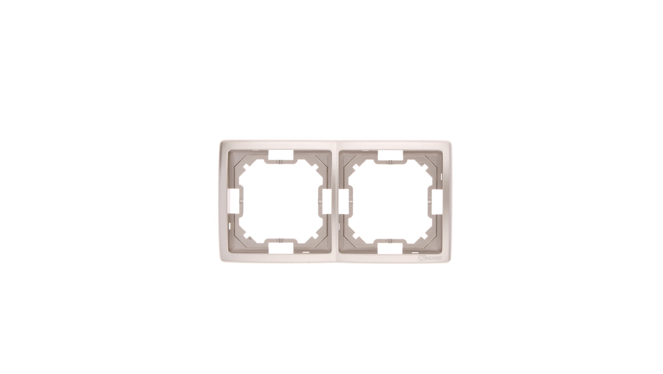 Simon Basic Standard Ramka podwójna uniwersalna satynowa BMR2/29