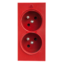 Simon Connect Gniazdo CIMA podwójne z/u 16A IP20 czerwone S2/6